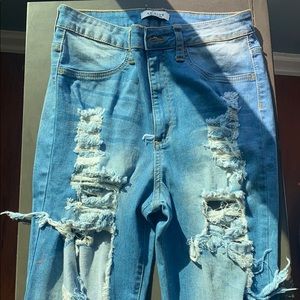High Rise Skinny Denim Pants